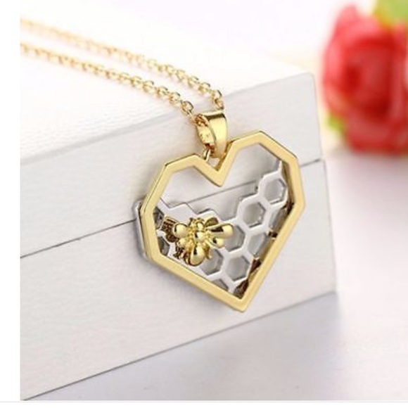 3 for $30 Heart Honeycomb Necklace